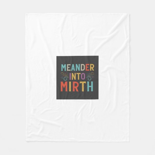 「ミースに蛇行 フリースブランケット (正面)