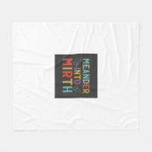 「ミースに蛇行 フリースブランケット (正面(横))