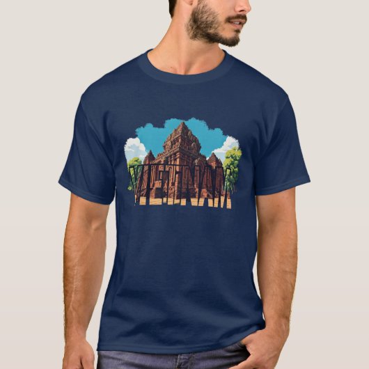 ミーソン・シャイヴァ・ヒンドゥー寺院 ベトナム Tシャツ (正面)