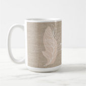 ミータイムブランチラインスケッチ抽象芸術ボホミニマル コーヒーマグカップ (左)