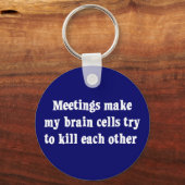 ミーティングで頭が死ぬ(2) キーホルダー (正面)
