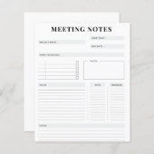 ミーティングノート (正面/裏面)