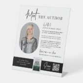 ミーティングフォト作家ブック署名イベントマーケティング 台座サイン (正面)