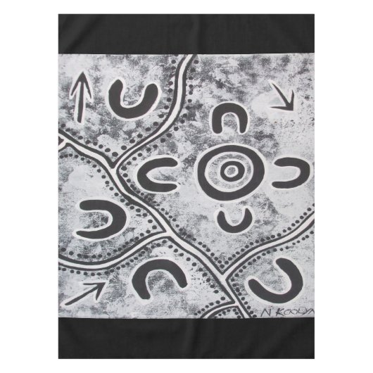 ミーティングプレイスグレーテーブルクロス テーブルクロス (正面)