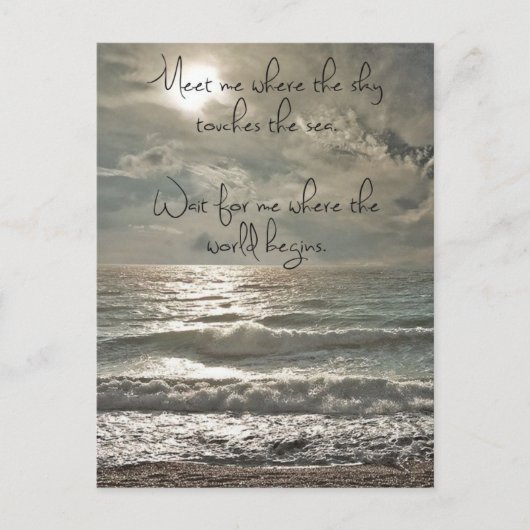 ミーティ感動的引用文はがき ポストカード (正面)