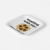 ミートおもしろいボールと会うパーティー ペーパープレート (傾斜あり)