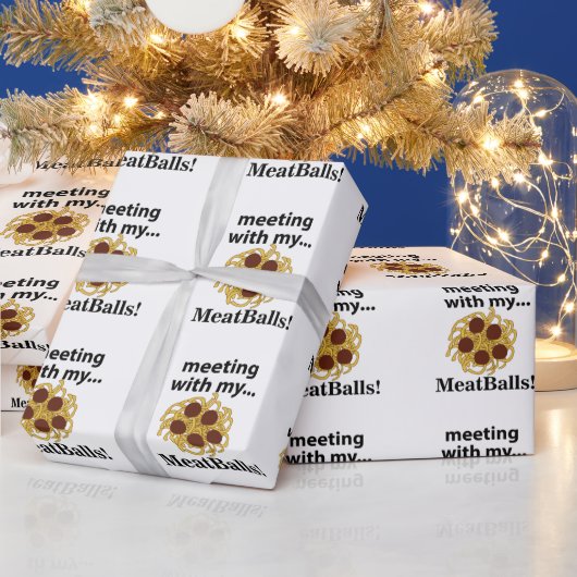 ミートおもしろいボールと会う ラッピングペーパー (クリスマス)