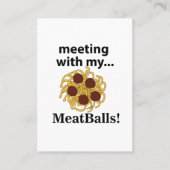 ミートおもしろいボールと会う 名刺 (正面)