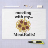 ミートおもしろいボールと会う 薄葉紙 (クラフト)