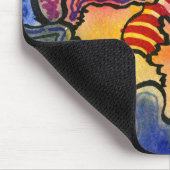 「ミートとティート」抽象デザインマウスパッド マウスパッド (コーナー)