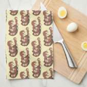 ミートアンドポテトミートローフマッシュルームグレイビー料理 キッチンタオル (四つ折り)