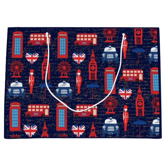 ミートインロンドン抱き枕 ラージペーパーバッグ (正面)