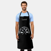 ミートウイスパーラーメンズエプロン エプロン (着用した状態)