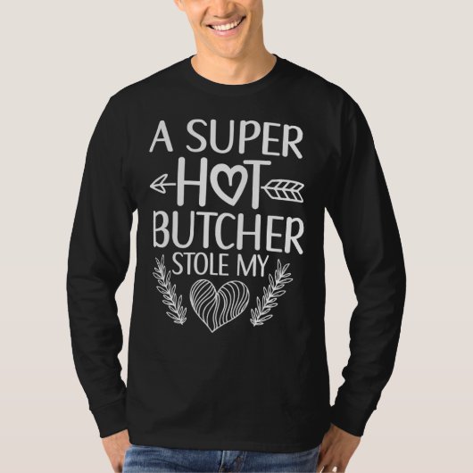 ミートカッター肉肉肉肉肉肉肉屋の妻ガールフレンド Tシャツ (正面)