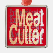 ミートカッター超並外れ メタルオーナメント (正面)