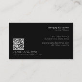 ミートカットブッチャー名刺 名刺 (裏面)