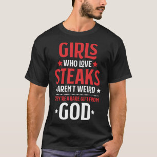 ミートガールズウーラブステーキケトゲンダイエットケトカー Tシャツ