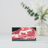 ミートクリーバーロゴ | ステーキ 名刺 (スタンド正面)