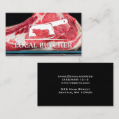 ミートクリーバーロゴ | ステーキ 名刺 (正面/裏面)