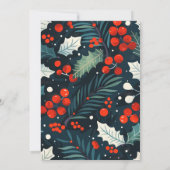 ミートザリトルクリスマスジョイフォトベビー誕生 案内状 (裏面)