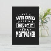 ミートパッカージョブタイトルTee Gift For Mens Womens 招待状 (スタンド正面)