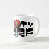 ミートフォーク（強力な力） コーヒーマグカップ (正面右)