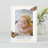 ミートベビーバタフライ誕生 案内状 (スタンド正面)