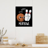 ミートボおもしろいールミートボールプンダークBG ポスター (キッチン)