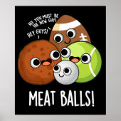 ミートボールおもしろいフードプンダークBG ポスター (正面)