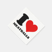 ミートボールが大好き スタンダードカクテルナプキン (角)