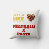 ミートボールとパスタが大好きな男 クッション (裏面)