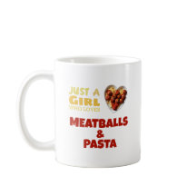 ミートボールとパスタを好きな女の子だけ木製