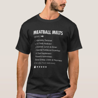 ミートボールは定義の意味を溶おもしろいかす Tシャツ