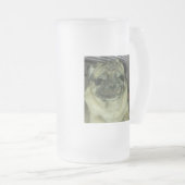 ミートボールは16のozの曇らされたガラスのマグを曇らしました フロストグラスビールジョッキ (正面右)