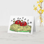 「ミートボールを歌う」誕生日 カード (黄色い花)