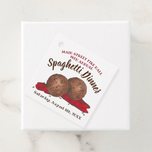 ミートボールイタリアンスパゲッティディナーチャリティーイベント フェイバータグ (インサイチュ)