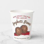 ミートボールイタリアンスパゲッティディナーチャリティーイベント 紙コップ (正面)