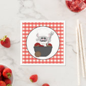 ミートボールイタリアン食品おもしろいナプキンの提供 スタンダードカクテルナプキン (インサイチュ)