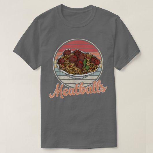 ミートボールスパゲッティ料理イタリアの肉屋シェフ51 Tシャツ (デザイン正面)