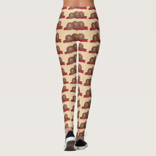 ミートボールマリナライタリアンフードイタリアグルメ肉 レギンス (裏面)