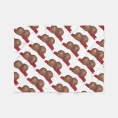 ミートボールマリーナライタリアン食品グルメミートボール フリースブランケット (正面(横))