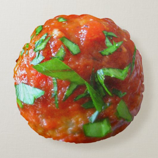 ミートボール円枕 ラウンドクッション (正面)