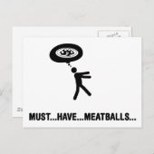 ミートボール好き ポストカード (正面/裏面)