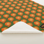 ミートボール – イタリアンスタイル – 緑にイニシャルを追加 シェルパブランケット (3/4)