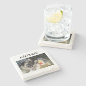 ミートボール ストーンコースター (横)