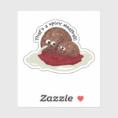 ミートボー食べ物ルスパゲティ シール (シート)