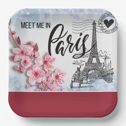 ミートマイインパリ紙プレート ペーパープレート (正面)