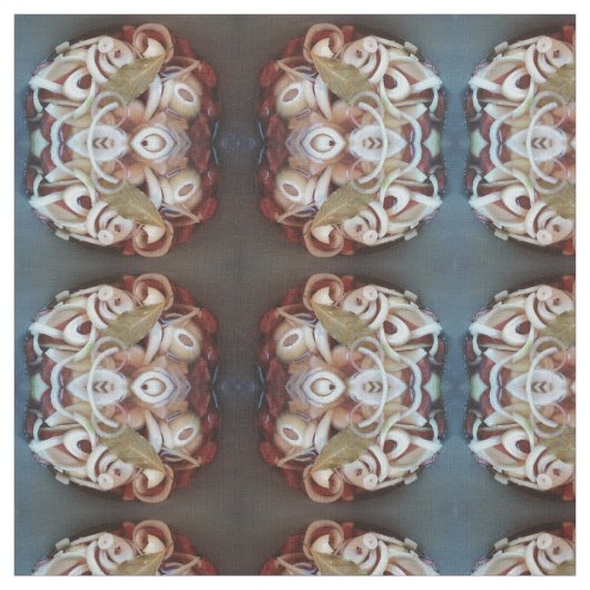 ミートマリネ模様、織物 ファブリック (見本)