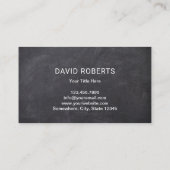 ミートマーケットブッチャーミートクリーバーチョーク素朴ボード 名刺 (裏面)