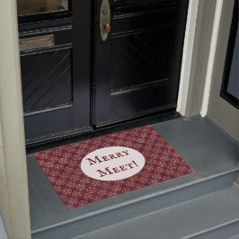 ミートメリー星形五角形ドアマット ドアマット